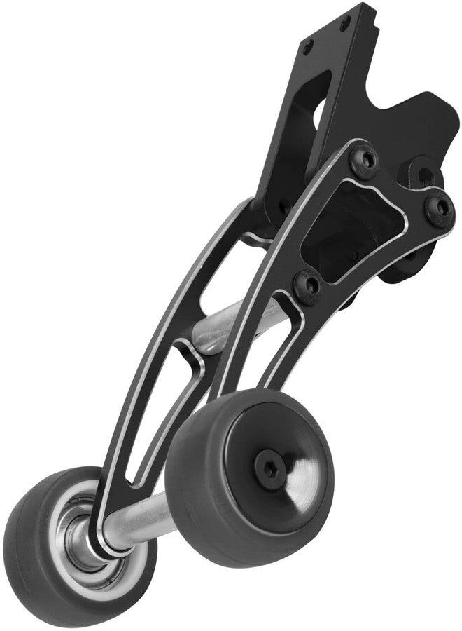 hopsupRC RC Adjustable Wheelie Bar Set Upgrades Part for 1/14 MJX 14209 14210 H14BM,Aluminum Adjustable Front Stand Up Wheel Hops Up,Black - Image 1